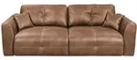 Livetastic Schlafsofa, Hellbraun, Kunststoff, 3-Sitzer, 245x85x115 cm, Made in...