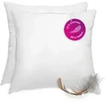 wometo 2Er, Wei&szlig;, Textil, 40x40 cm, Oeko-Tex&reg;, Schlaftextilien, Kopfkissen &