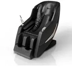 Juskys Massagesessel, Schwarz, Leder, 74x113x170 cm, Wohnzimmer, Sessel,