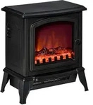 Homcom Elektrokamin,, Schwarz, Kunststoff, 24x45.5x36.5 cm, Freizeit, Heizen &