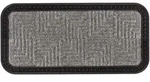Astra Fussmatte Border Star, Grau, Textil, oval, 25x60 cm, rutschfest, Teppiche &