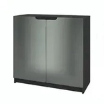 Vladon Kommode, Graphit, Holzwerkstoff, 82x78x37 cm, Wohnzimmer, Kommoden &
