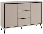 Livetastic Kommode, Schwarz, Sand, Kunststoff, 4 F&auml;cher, 3 Schublade(n)...