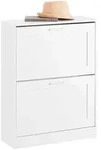 SoBuy Schuhschrank, Wei&szlig;, Holzwerkstoff, 60x80x25 cm, Garderobe,...