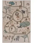 Hanse Home Kinderteppich Adventures, Mehrfarbig, Beige, Kunststoff, Tier, rechteckig,