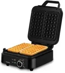 HKoenig Waffelmaker, Schwarz, Metall, 21.5x14x26.3 cm, K&uuml;chenger&auml;te,...