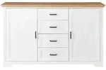 Landscape Sideboard, Pinien, Eiche Artisan, Holzwerkstoff, 4 F&auml;cher, 4...