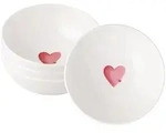 Villeroy & Boch M&uuml;slischalen, Wei&szlig;, Rot, Keramik, Rund, Essen & Trinken, Geschirr,