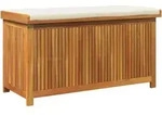 vidaXL Outdoor-Kissenbox, Creme, Holz, Rechteckig, 50x60.5x113 cm, Aufbewahrung &