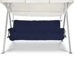 Beautissu Hollywoodschaukelauflage, Dunkelblau, Textil, 50x8x180 cm, Outdoor-Kissen