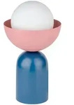 Osram Tischleuchte, Blau, Rosa, Metall, Glas, 36.5 cm, Lampen & Leuchten,