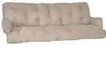 Beautissu Auflage, Natur, Textil, 50x8x180 cm, Outdoor-Kissen