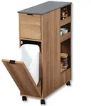 Kesper Eckregal, Braun, Natur, Holzwerkstoff, Holzoptik, 25x86x60 cm, Wohnzimmer,