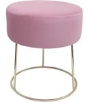 Echtwerk Hocker, Rosa, Metall, rund, 35.5x40.5x35.5 cm, Wohnzimmer, Hocker,