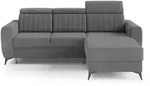 Beautysofa Eckschlafsofa, Dunkelgrau, Textil, L-Form,L-Form, 238x176 cm,...