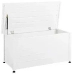 Beliani Aufbewahrungsbox, Wei&szlig;, Metall, 123x60x60 cm, Aufbewahrung &...