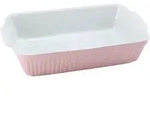 Creatable Auflaufform, Rosa, Keramik, 2,2 L, rechteckig, 20x7.5x33 cm, Kochen,