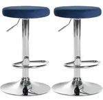 CLP Barhocker, Blau, Metall, 38.5x60x38.5 cm, Esszimmer, Barm&ouml;bel, Barhocker