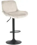 CLP Barhocker, Creme, Metall, 50x85x50 cm, Esszimmer, Barm&ouml;bel, Barhocker