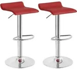 Woltu Barhocker, Bordeaux, Metall, 38.5x84x39.5 cm, Esszimmer, Barm&ouml;bel, Barhocker