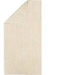 Cawoe Handtuch, Beige, Textil, Gestreift, 50x100 cm, Badtextilien, Handt&uuml;cher