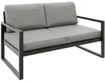 Beautysofa Loungesofa, Beige, Metall, 146x86x80 cm, Loungem&ouml;bel, Outdoorsofas