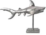 Livetastic Dekotier, Silber, Metall, Fisch, 70x49x27 cm, stehend, zum Stellen,