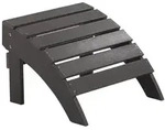 Beliani Fusshocker, Grau, Kunststoff, 50x34x43 cm, Gartenm&ouml;bel, Gartenst&uuml;hle,