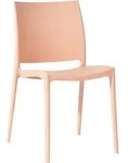 CLP Gartenstuhl, Pink, Kunststoff, 42x81x49 cm, Gartenm&ouml;bel, Gartenst&uuml;hle,