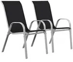 Habitat Garten Gartensessel, Schwarz, Metall, 75x92x53 cm, Gartenm&ouml;bel,