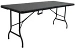 Chefgastro Buffettisch, Schwarz, Kunststoff, 8-Sitzer, Rechteckig,rechteckig,