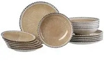 Ritzenhoff Breker Tellerset, Creme, Keramik, 18-teilig, Rund, 2x2x2 cm, Essen &
