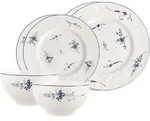 Villeroy & Boch Basic-Set, Wei&szlig;, Blau, Keramik, 6-teilig, Rund, 2x2x2 cm, Essen &