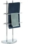 Relaxdays Handtuchhalter, Silber, Metall, 40x83x18 cm, Badaccessoires, Duschzubeh&ouml;r,