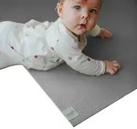 Sanosoft Krabbelmatte, Hellgrau, Textil, 80x160 cm, Oeko-Tex&reg; Standard 100,...