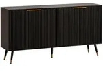Mid.you Sideboard, Schwarz, Metall, 150x81x39 cm, stehend, Wohnzimmer, Kommoden &