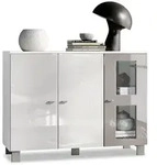 Vladon Sideboard, Sand, Holzwerkstoff, 107x81x35 cm, Wohnzimmer, Kommoden &