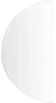 Beliani Badspiegel, Silber, Glas, Freiform, 60x120x4 cm, Badezimmer,