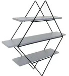 MCW Wandregal, Grau, Holz, 55x60x12 cm, Wohnzimmer, Regale, Wandregale