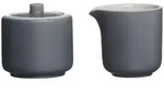 Ritzenhoff Breker Milch-, Grau, Keramik, 2 cm, Kaffee & Tee, Zuckerdosen