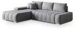 Masseno Ecksofa, Hellgrau, Metall, 2-Sitzer, L-Form,L-Form, 265x185 cm,...