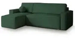 Masseno Ecksofa, Gr&uuml;n, Kunststoff, 3-Sitzer, L-Form,L-Form, 240x140 cm,...