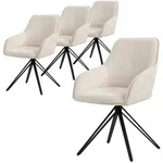 Ml-Design Esszimmerstuhl, Beige, Metall, 4-Sitzer, 61x84.5x57 cm, Esszimmer,...