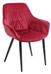 Mid.you Armlehnstuhl, Rot, Textil, konisch, 63x81.5x61 cm, Esszimmer, St&uuml;hle,