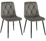 CLP Stuhl, Anthrazit, Metall, 45x85x55 cm, Esszimmer, St&uuml;hle, Esszimmerst&uuml;hle,
