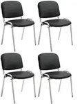 CLP Besucherstuhl, Schwarz, Metall, 54x79x48 cm, Arbeitszimmer, Besucherst&uuml;hle