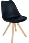 CLP Stuhl, Schwarz, Holz, 48x81x54 cm, Esszimmer, St&uuml;hle, Esszimmerst&uuml;hle,