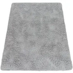 Paco Home Hochflorteppich, Silber, Kunststoff, Rechteckig, 160x220 cm,
