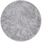 Paco Home Hochflorteppich, Silber, Textil, Rund, 160x160 cm, strapazierf&auml;hig, f&uuml;r