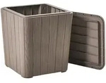 Beliani Aufbewahrungsbox, Taupe, Kunststoff, 40x42x40 cm, Wohnzimmer, Kommoden &